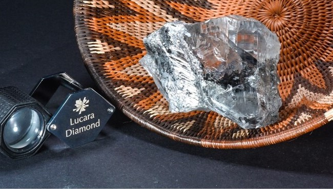 The 1,094 carat rough diamond from Karowe mine.