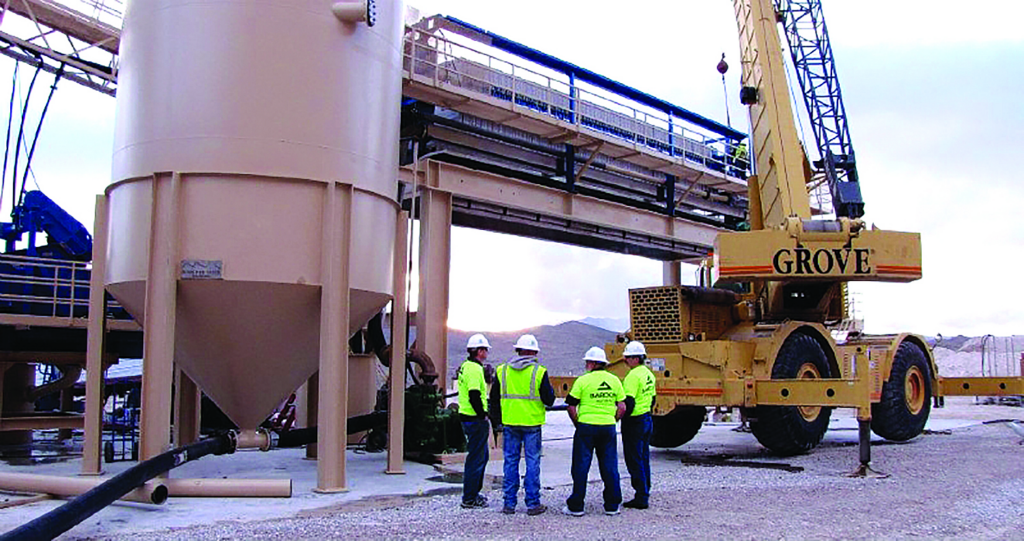 The plate-and-frame presses that are essential for mining rely on slurry pumps. (Photo: Schurco Slurry)