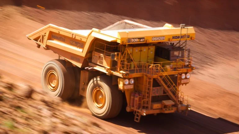 An autonomous haul truck at a Rio Tinto mine in Australia. Credit: Ian Waldie/Bloomberg via Getty Images.