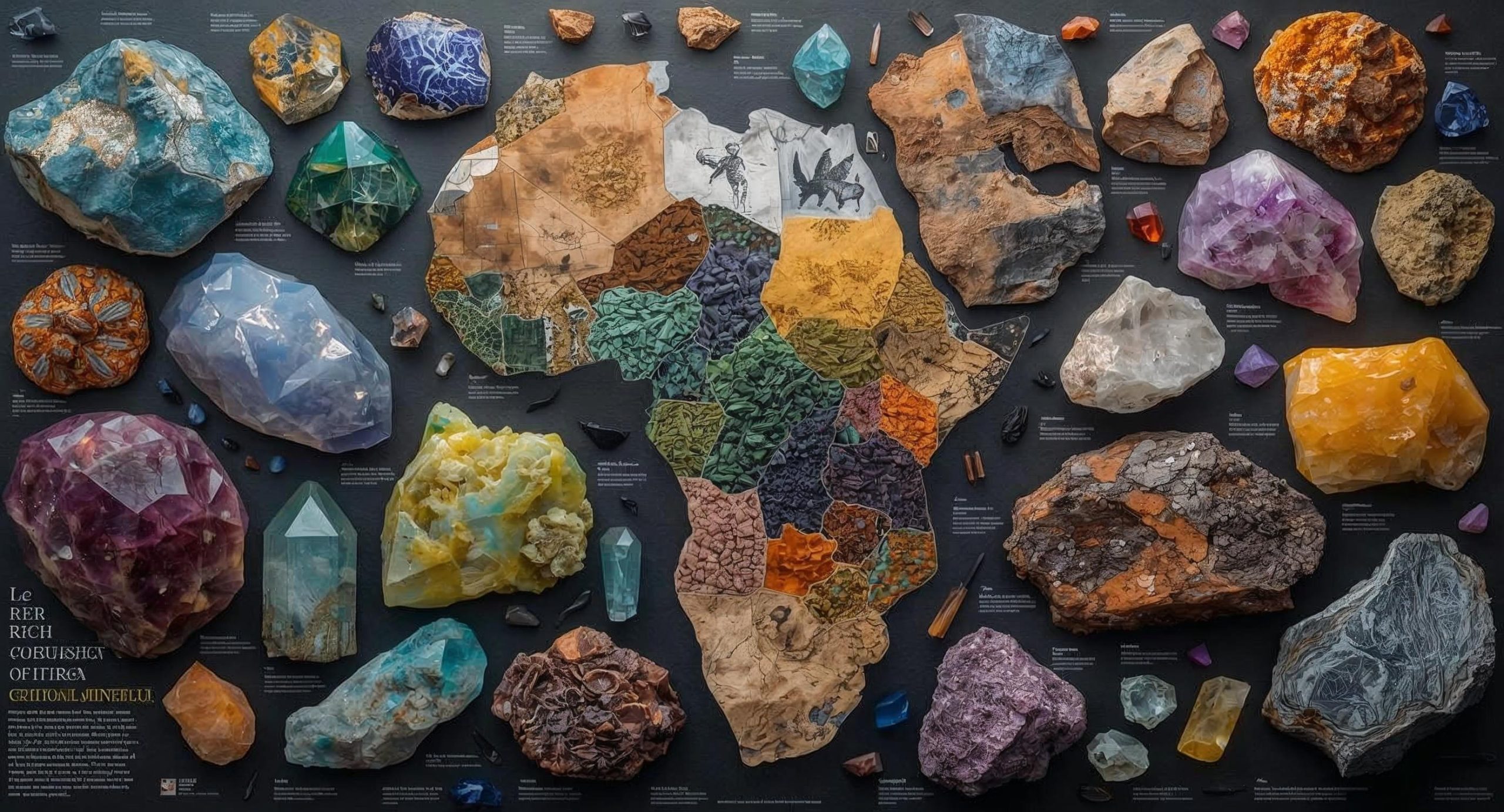 Change the text into names of African countries with critical minerals