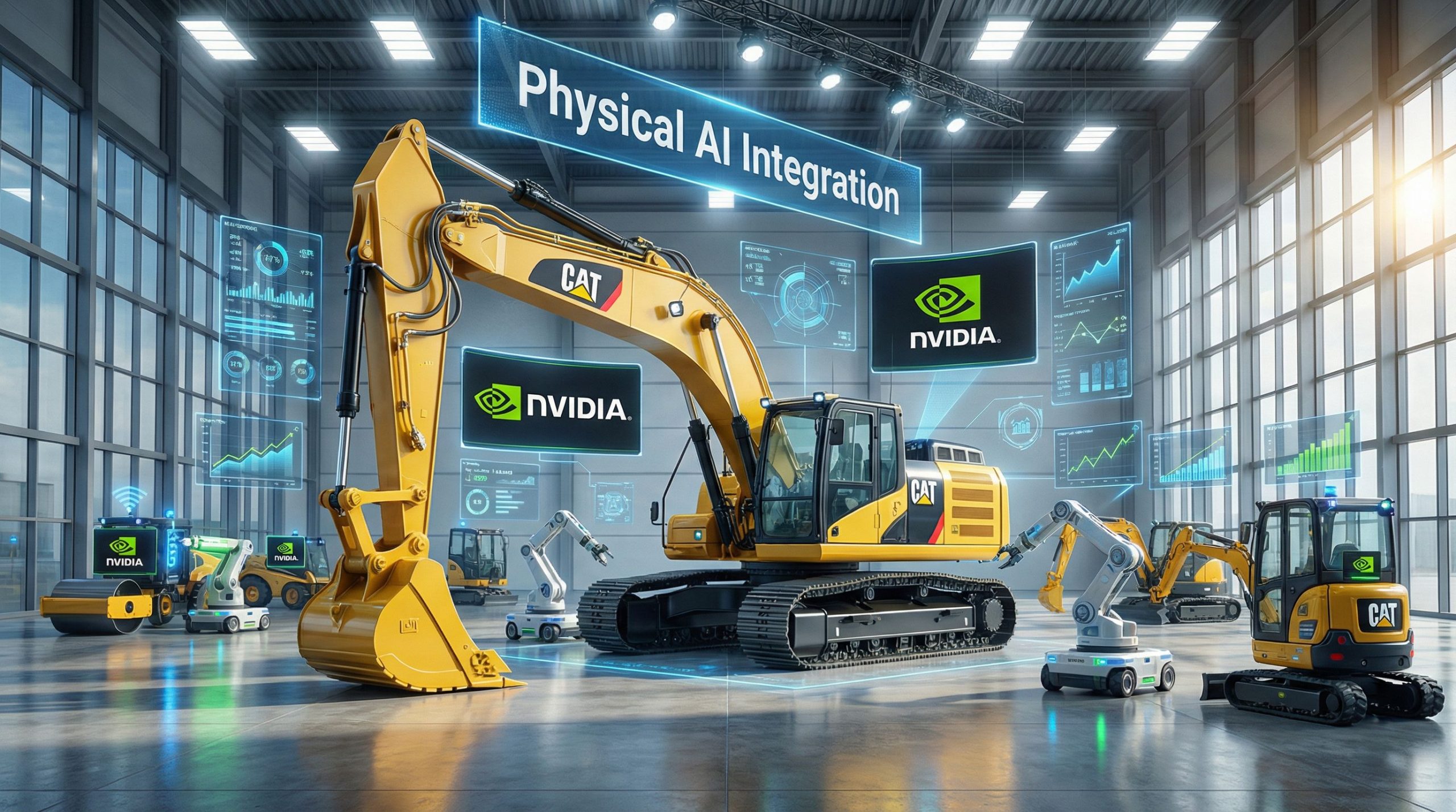 Caterpillar Teams With NVIDIA to Revolutionize Heavy Industry with Physical AI and Robotics