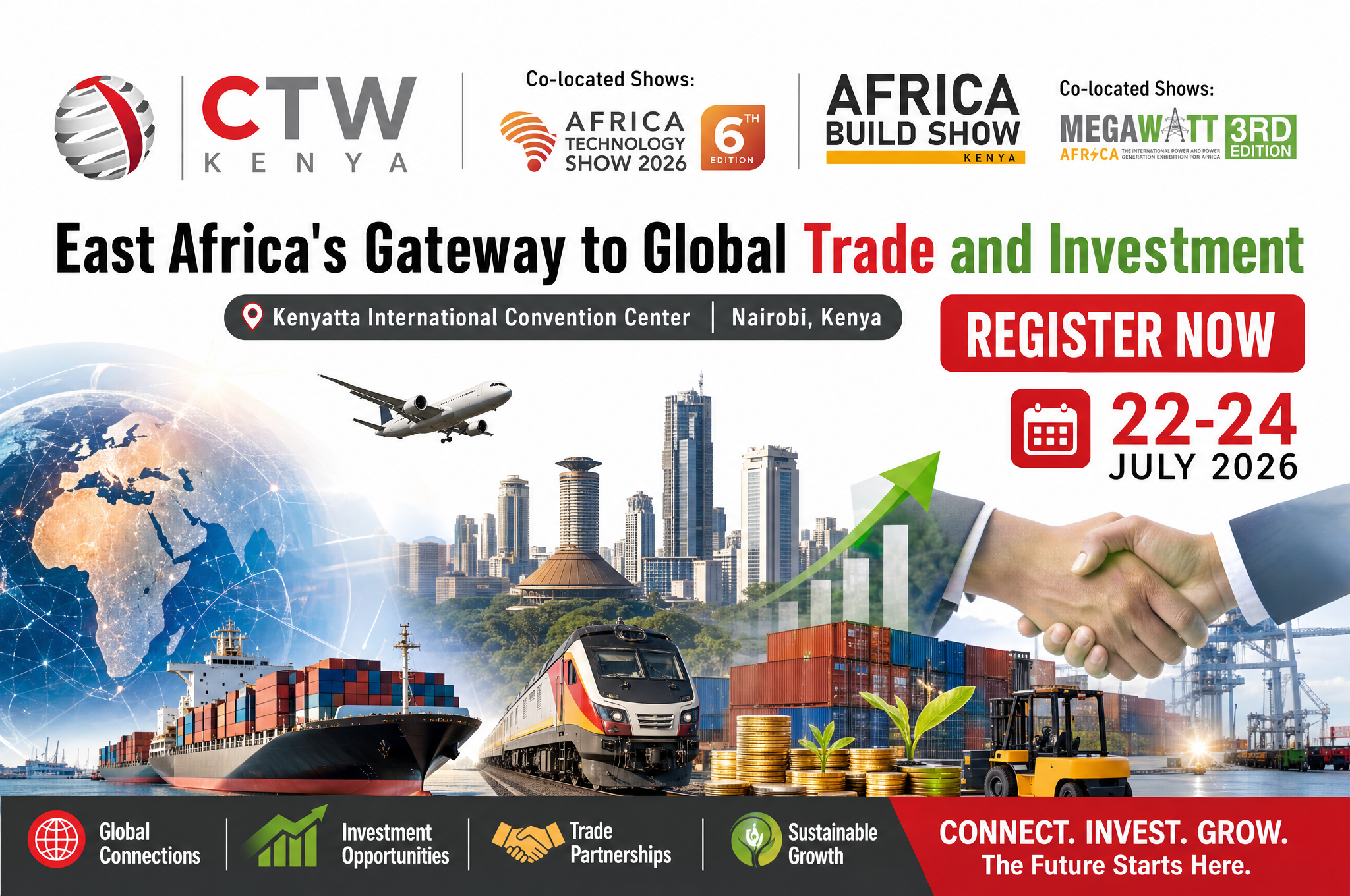 Kenya to Host the 11th China Trade Week Alongside the 6th Africa Technology Show, 4th Africa Build Show Kenya and 3rd MEGAWATT Africa