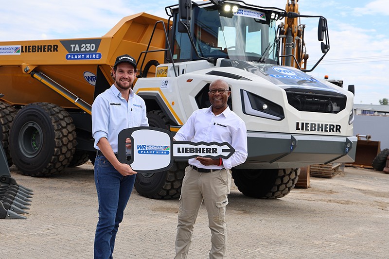 Windhoek Renovations Plant Hire takes delivery of the first Liebherr TA 230 in Namibia